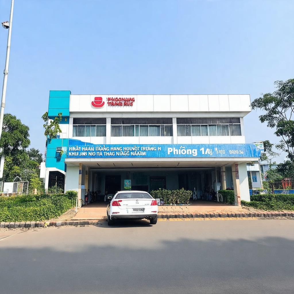 Hình ảnh mặt tiền văn phòng Phương Trang Cái Tàu Hạ trên Quốc lộ 1A, huyện Châu Thành, Đồng Tháp