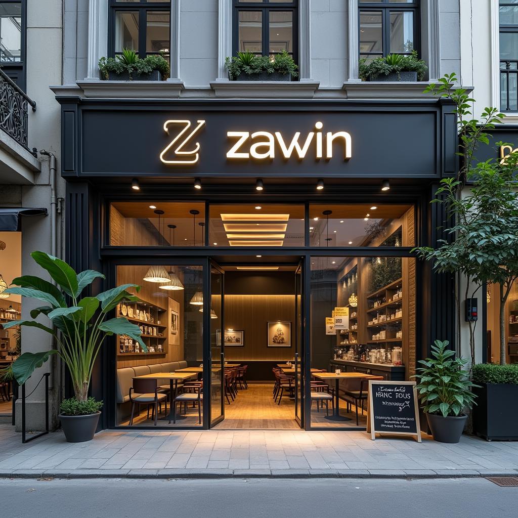 Mặt tiền của Zawin tại số 71 đường Nguyễn Trãi, phường Phạm Ngũ Lão, Quận 1