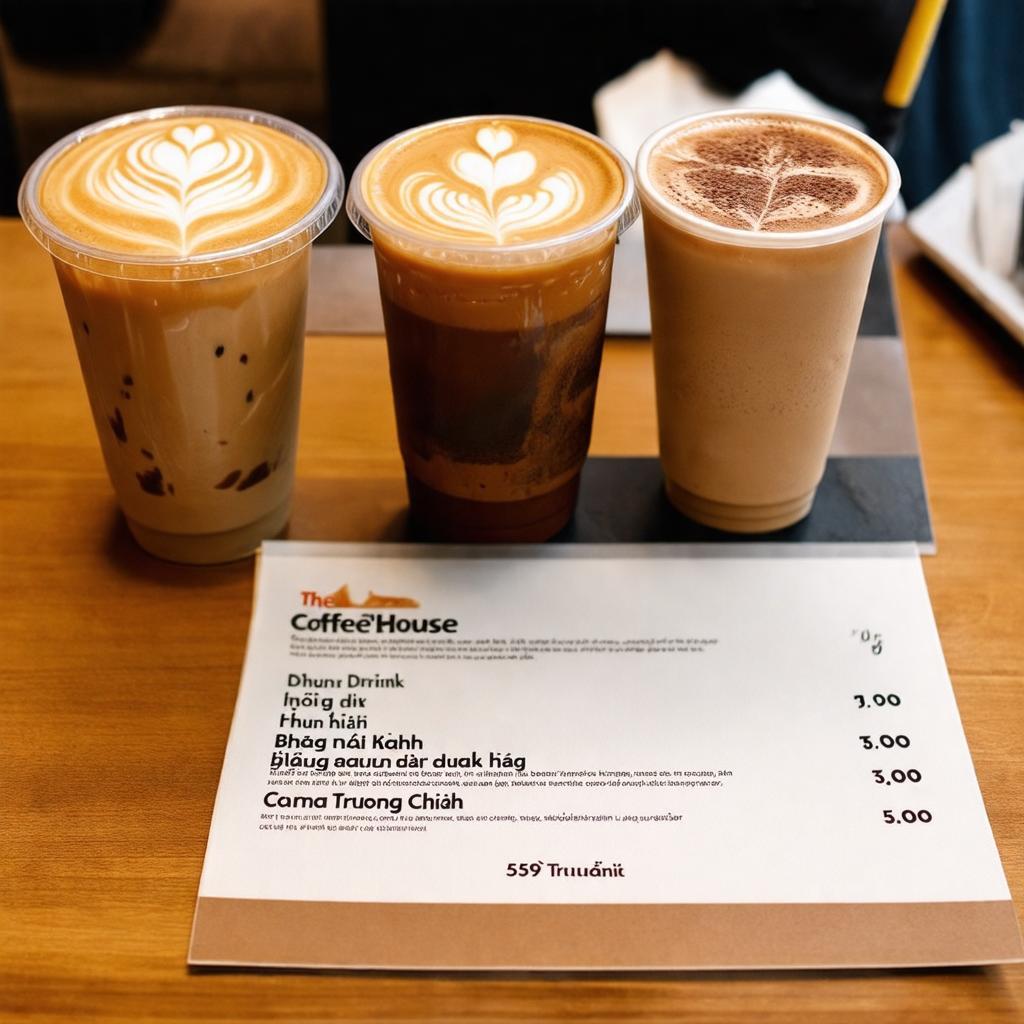 Các món đồ uống đa dạng từ cà phê đến trà tại The Coffee House 559 Trường Chinh, Tân Bình