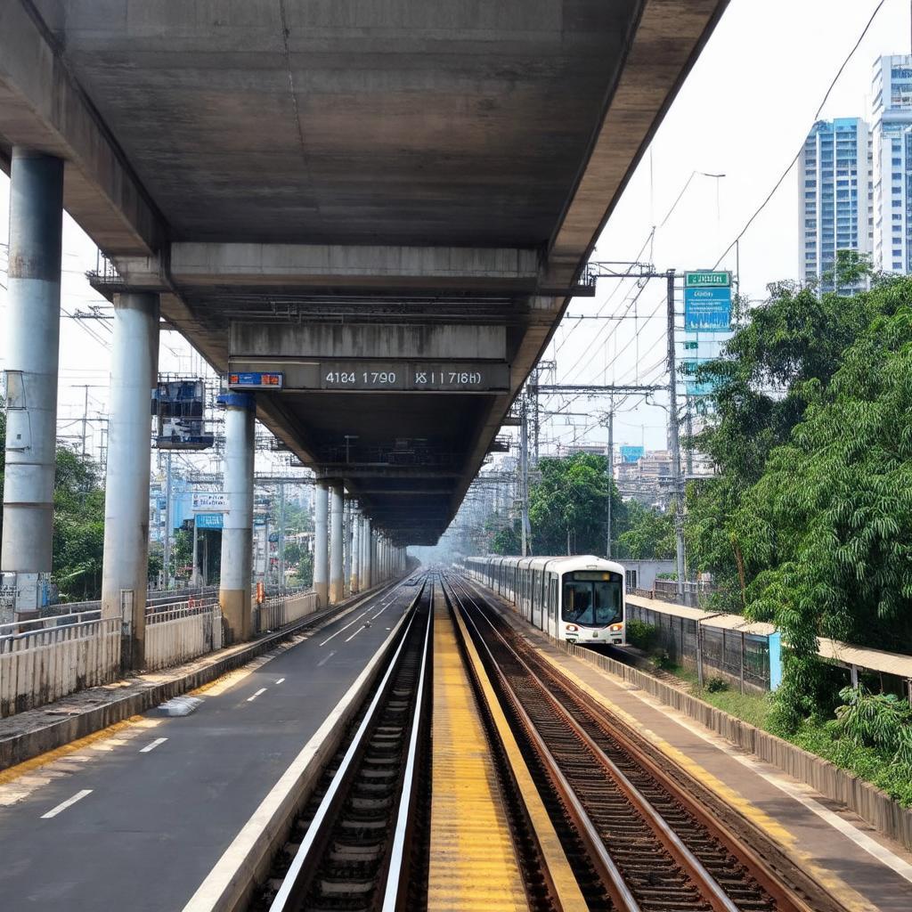 Tuyen Metro so 1 Ben Thanh Suoi Tien chay doc Xa Lo Ha Noi gan tram Phuong Trang