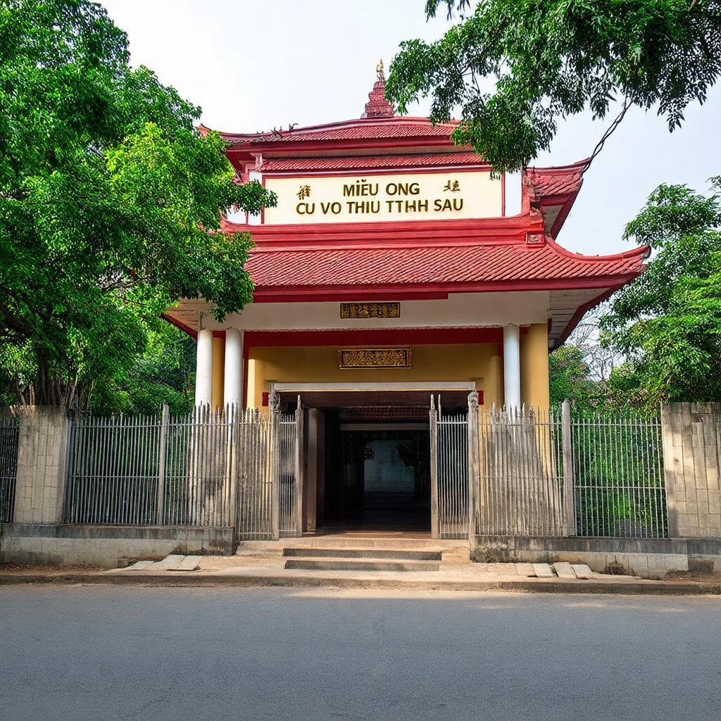 Miếu Ông Cù – Võ Thị Sáu tại Tân Phước Khánh, Tân Uyên, Bình Dương, một địa điểm tâm linh độc đáo.