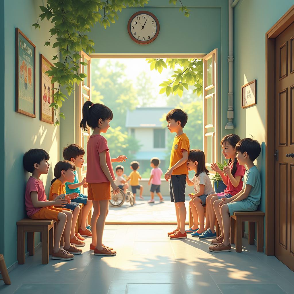Môi trường học tập và vui chơi an toàn, thân thiện cho trẻ em tại Nhà Thiếu Nhi Quận 10.