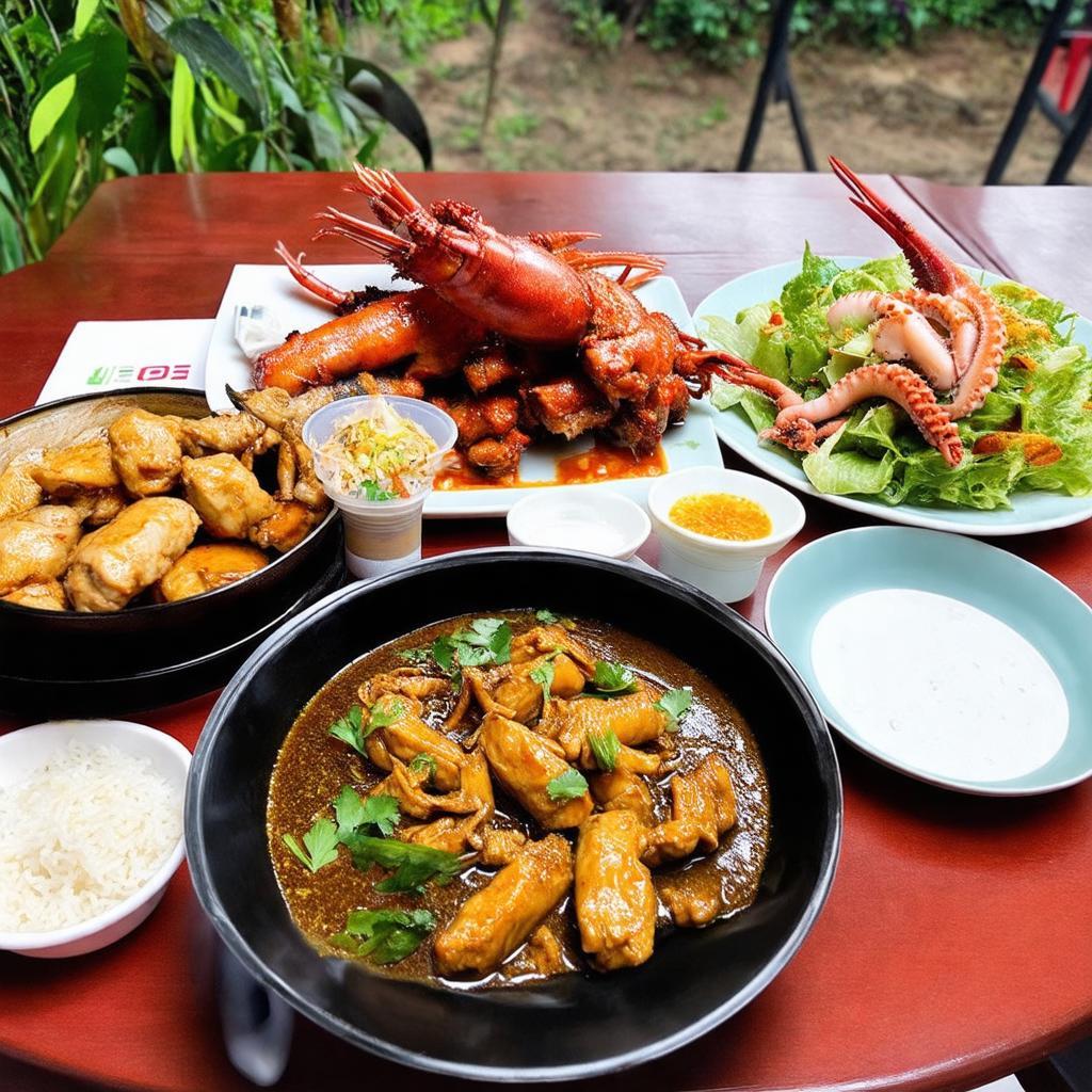 Các món ăn ngon, lẩu, nướng đặc sắc tại Hoa Viên Quán 102 Quận 9.