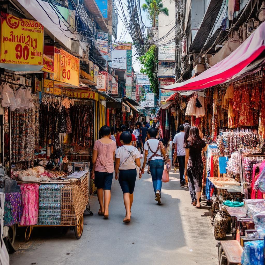 Không khí mua sắm và nhịp sống sôi động tại Hẻm 90 Lê Văn Sỹ.