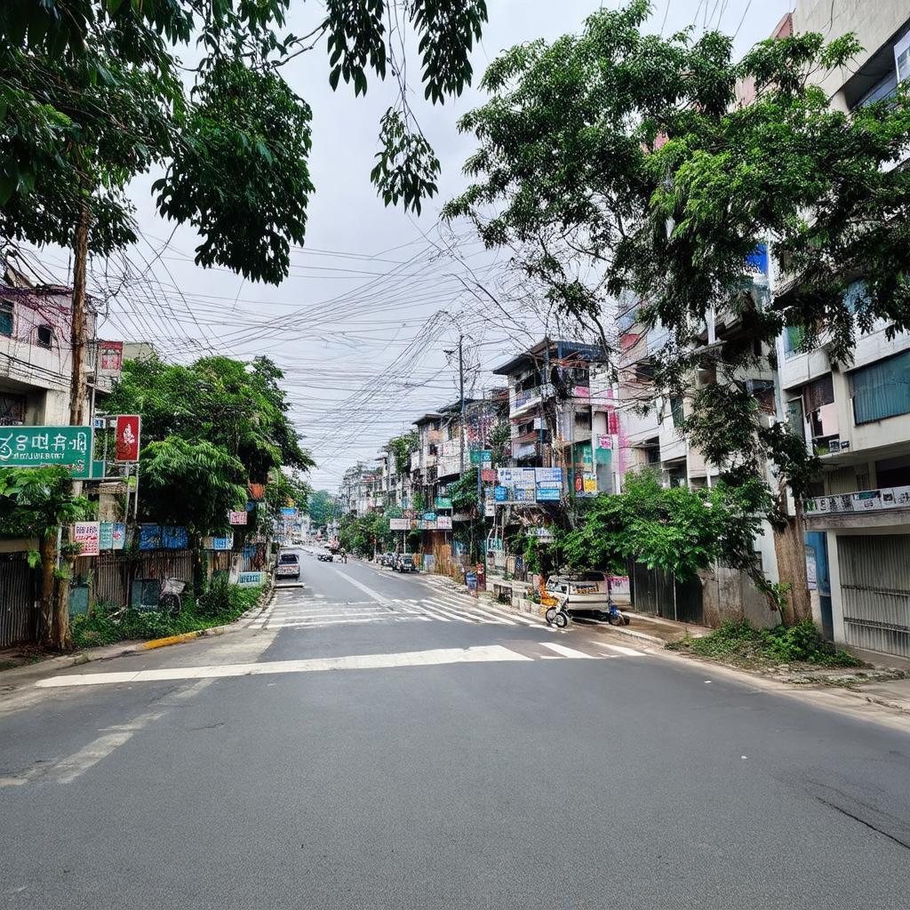 Một góc cảnh quan đô thị tại Ngã ba Quán Trữ, quận Kiến An, Hải Phòng