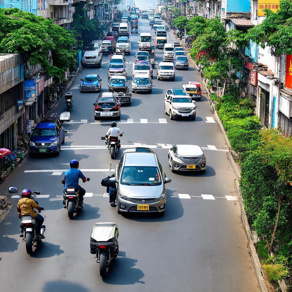 Toan canh nga tu Xuan Dinh nhon nhip, diem giao thong huyet mach o Bac Tu Liem