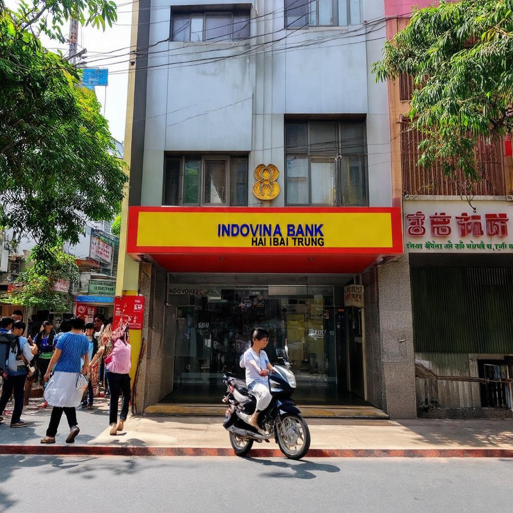 Hình ảnh tòa nhà hoặc mặt tiền Ngân hàng Indovina tại 88 Hai Bà Trưng, Hà Nội.