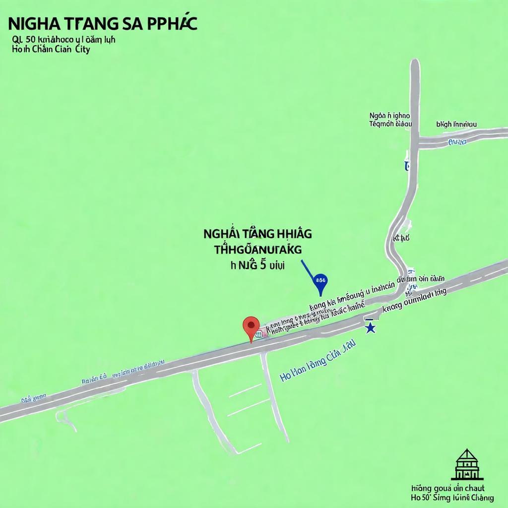 Bản đồ và địa chỉ chi tiết Nghĩa Trang Đa Phước ở Bình Chánh QL 50