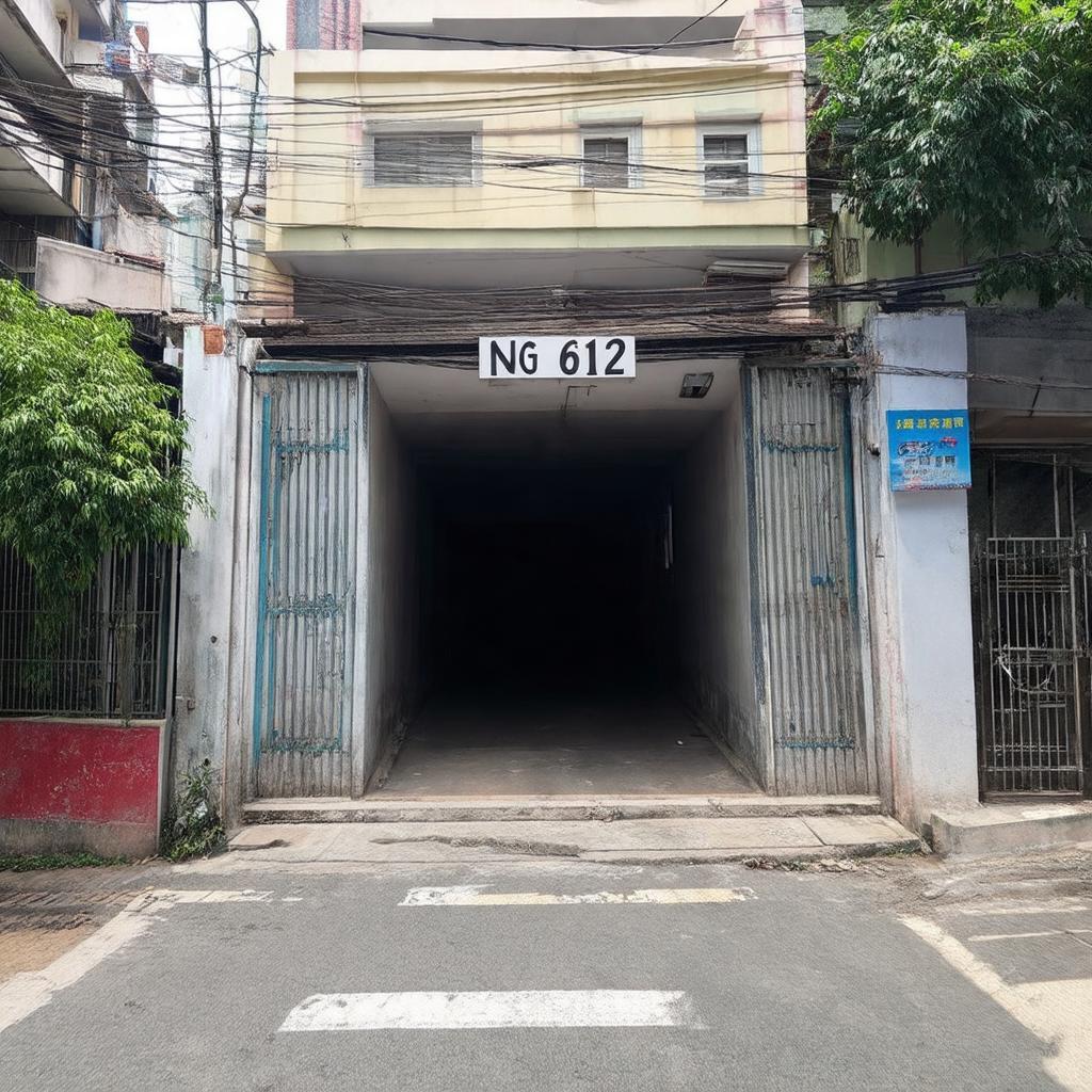 Cổng ngõ 612 Đê La Thành khu vực Giảng Võ Ba Đình Hà Nội rõ ràng dễ nhận biết