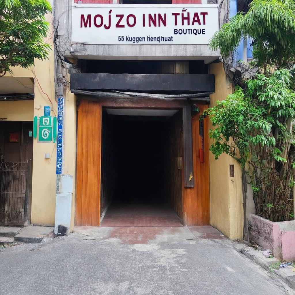 Con ngõ 65 Nguyễn Thiện Thuật dẫn vào Mojzo Inn Boutique tại phường Lộc Thọ, Nha Trang