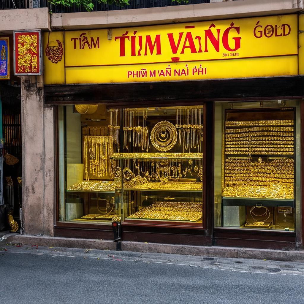 Hình ảnh bên ngoài mặt tiền Tiệm Vàng Tuấn Quang trên đường Phạm Văn Phú Quận Tân Phú