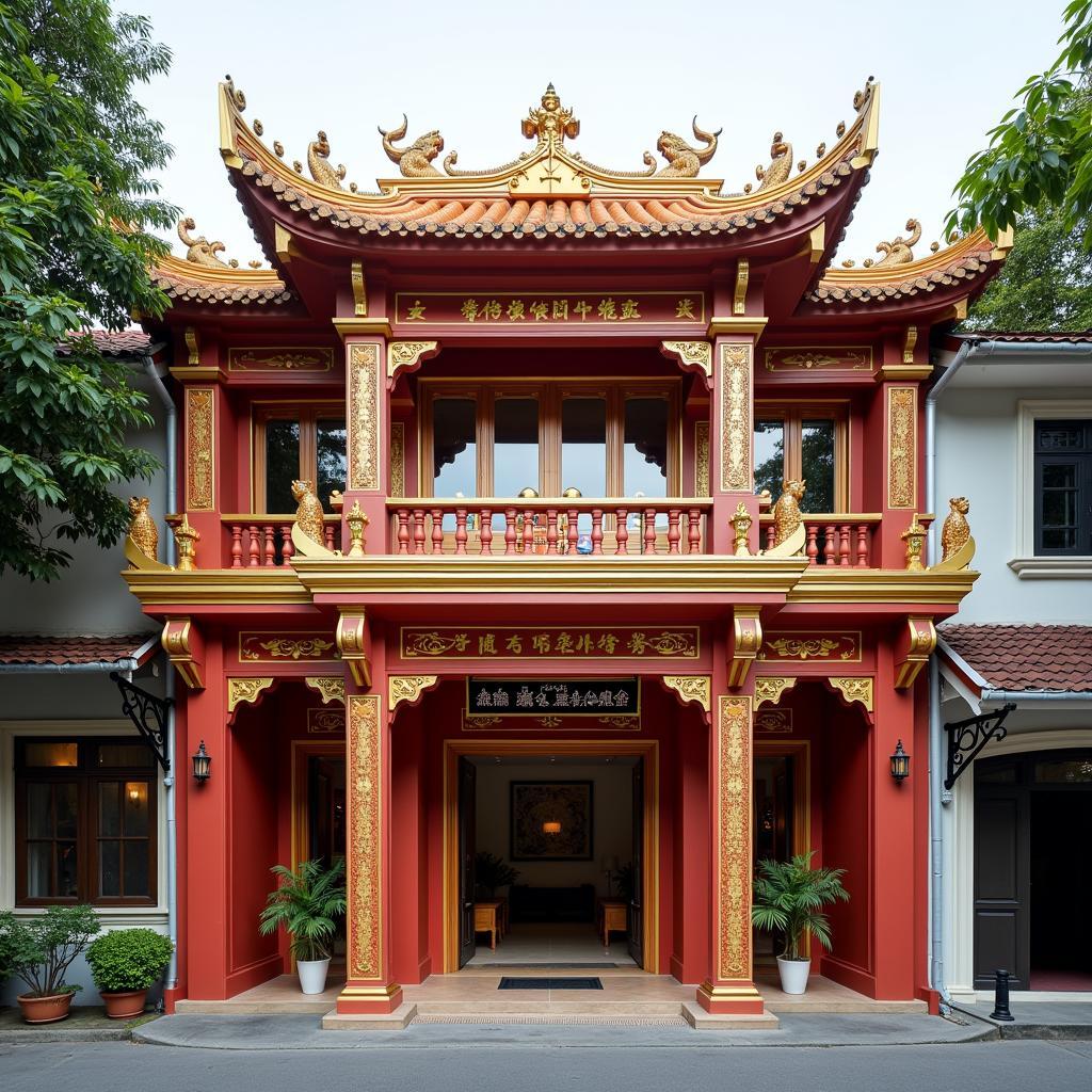Ngoại cảnh Nhà hát Múa Rối Nước Rồng Vàng 55B Nguyễn Thị Minh Khai TP.HCM