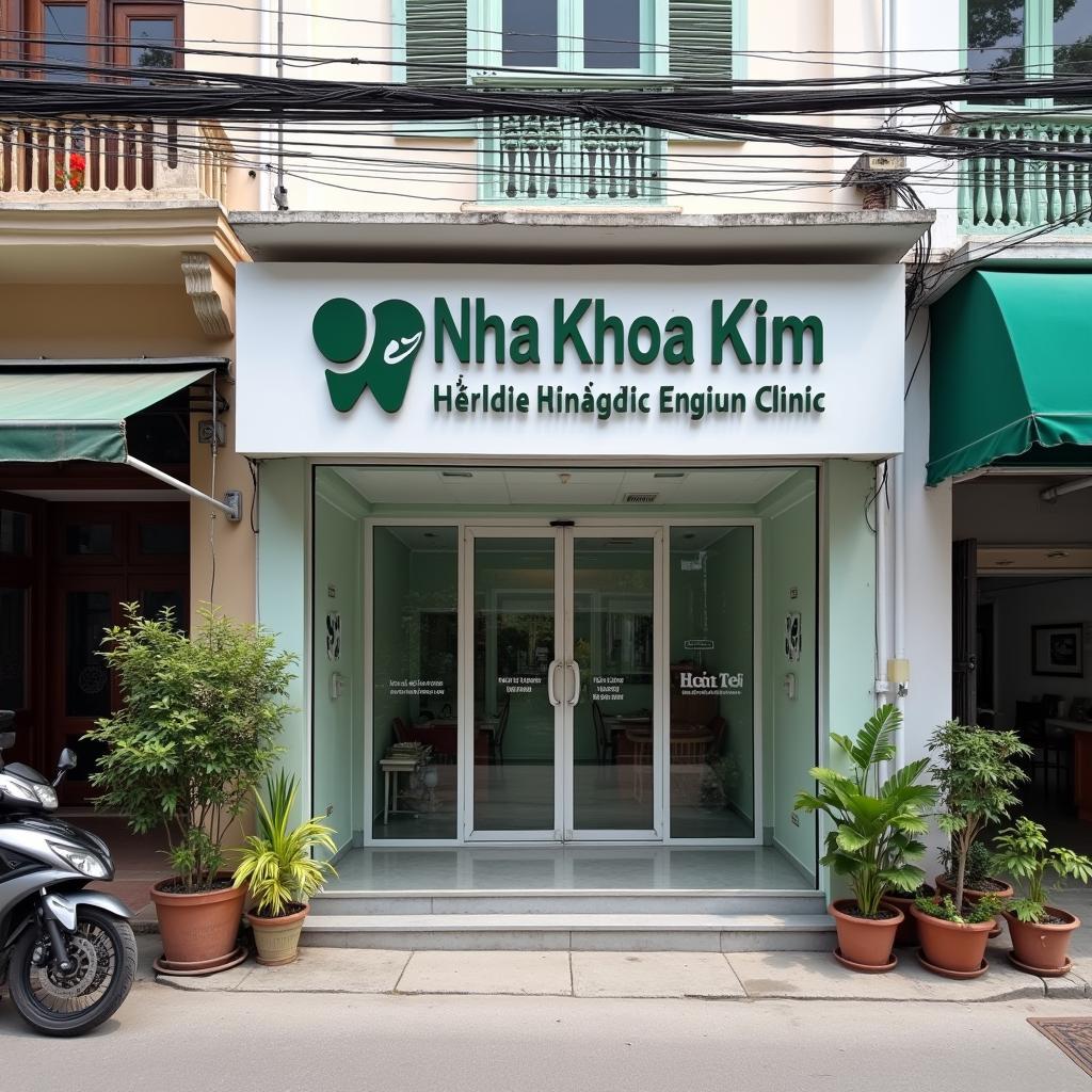 Hình ảnh mặt tiền Nha khoa Kim tại địa chỉ 31 Nguyễn Đình Chiểu, Quận 1 TPHCM