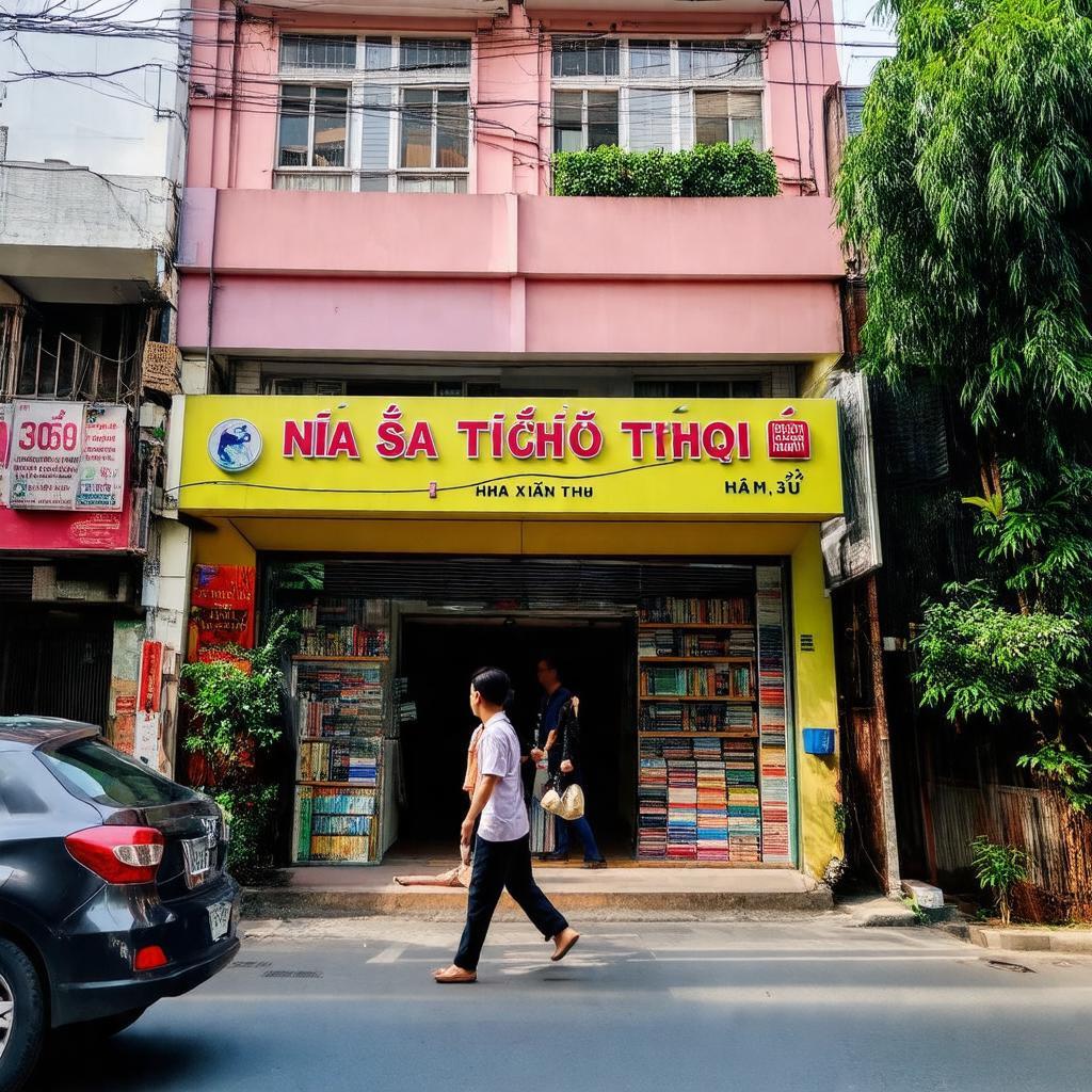 Ảnh mặt tiền Nhà sách Tiến Thọ Xuân Thủy 36 Xuân Thủy, Cầu Giấy với biển hiệu rõ ràng