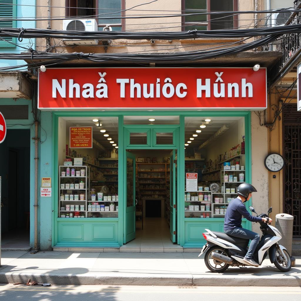 Mặt tiền Nhà Thuốc Hạnh số 41 đường Thuận Kiều, Quận 5, minh họa địa chỉ.