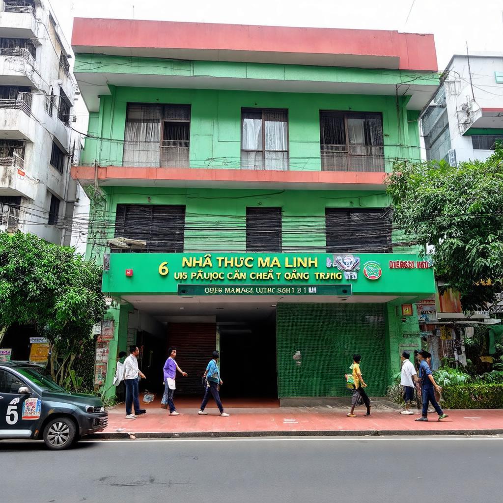 Hình ảnh bên ngoài Nhà thuốc Mỹ Linh tại số 56 Quang Trung, Quận 9 (nay TP. Thủ Đức).