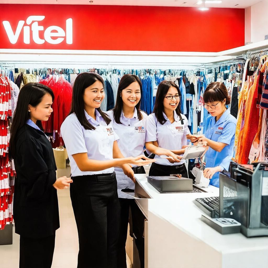 Đội ngũ nhân viên chuyên nghiệp tại Viettel Store Nguyễn Ảnh Thủ Quận 12