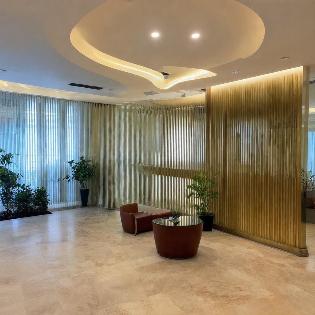 Một góc nội thất khu vực sảnh hoặc văn phòng bên trong Rose Garden Tower, 170 Ngọc Khánh, Ba Đình.