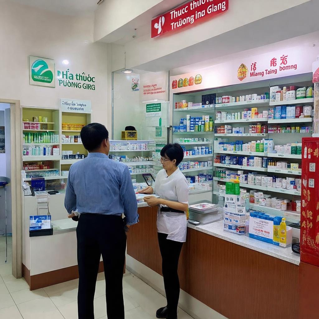 Khu vực tư vấn chuyên nghiệp và thân thiện tại Nhà thuốc Trường Giang Phú Trinh Phan Thiết