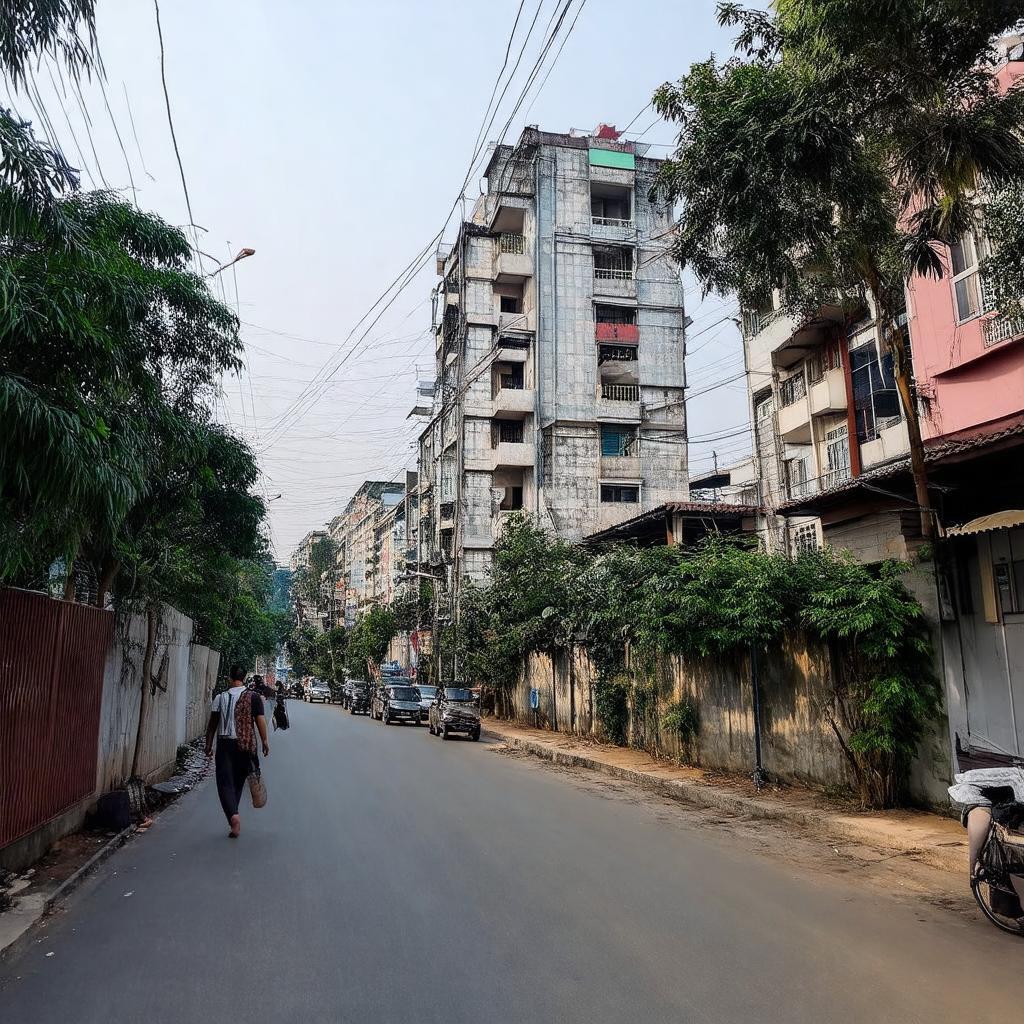 Kiến trúc đa dạng trên Phố Hoàng Đạo Thành: Sự pha trộn giữa nhà cũ và chung cư mới ở Thanh Xuân