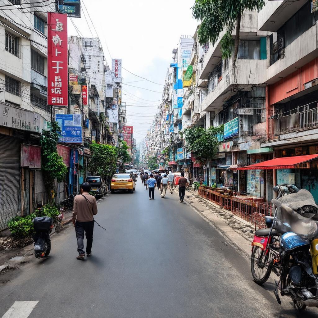 Quang cảnh nhộn nhịp với các tiện ích dọc Phố Phạm Văn Bạch Cầu Giấy