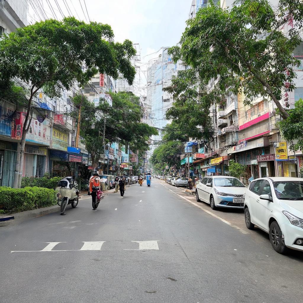 Khung cảnh sầm uất tại khu vực Hồ Tùng Mậu và trung tâm Quận 1