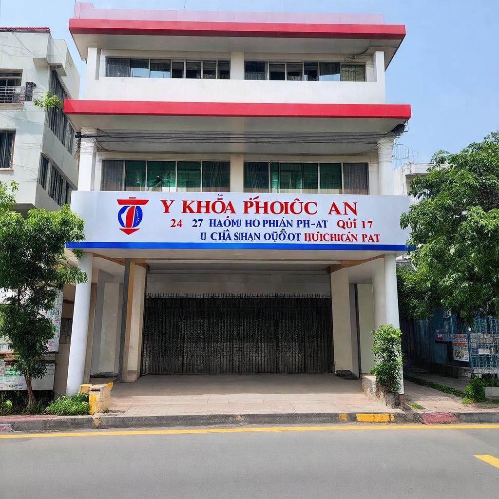 Ảnh mặt tiền Y Khoa Phước An 274 Huỳnh Tấn Phát Quận 7, minh họa vị trí dễ tìm.