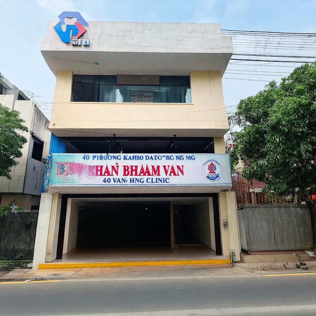 Hinh anh mat tien Phong Kham BS Van 40 Tran Hung Dao Quang Ngai nhan dien dia chi