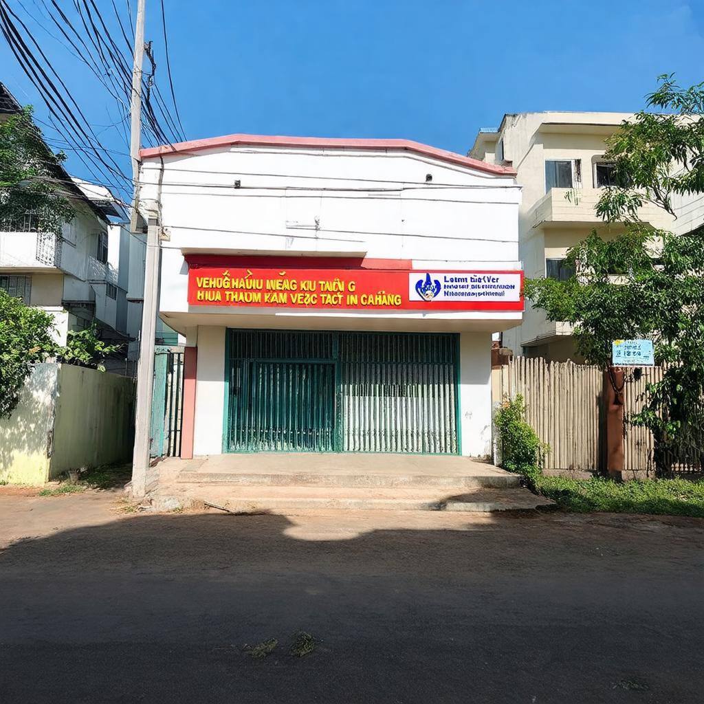 Hình ảnh minh họa một phòng khám nhỏ phục vụ cộng đồng tại khu dân cư Tân Thuận Đông.