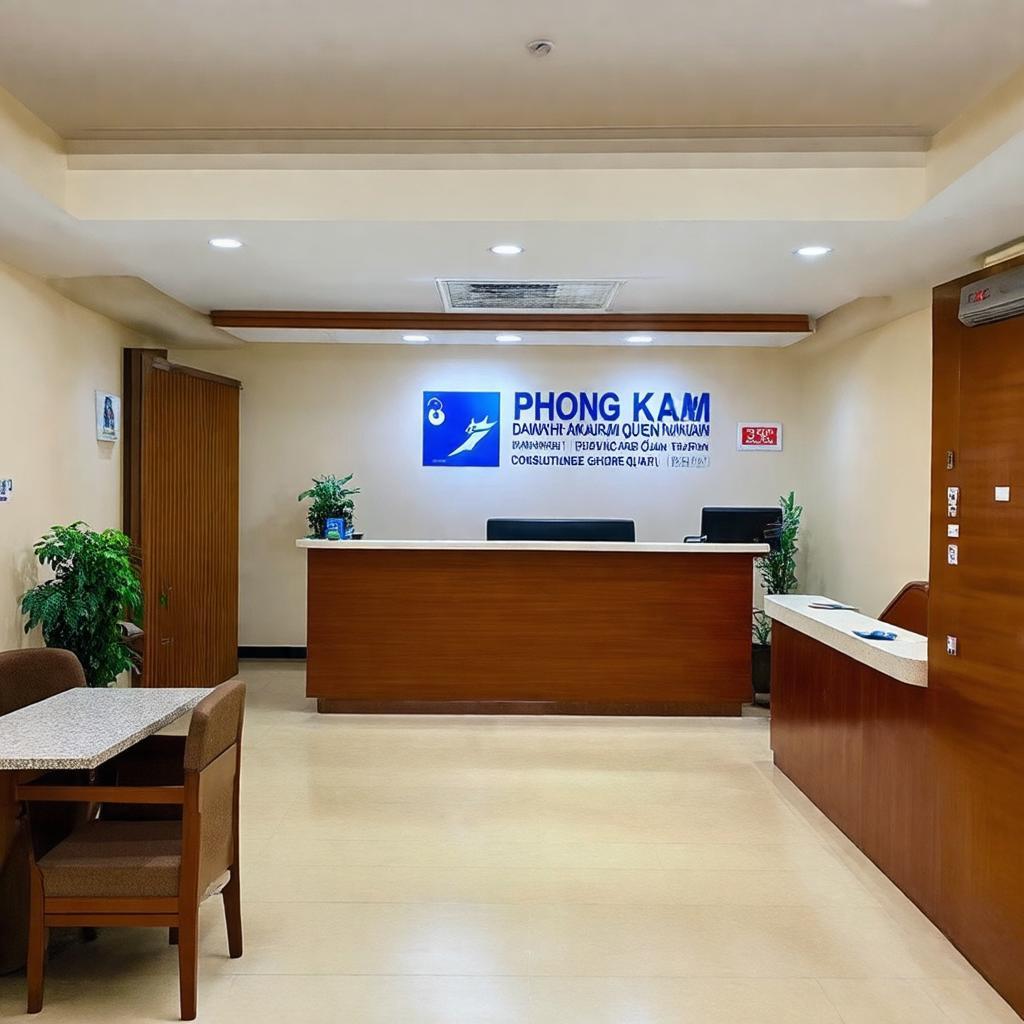 Hình ảnh khu vực tiếp tân hoặc phòng khám bệnh sạch sẽ tại Phòng khám Đa khoa Nguyễn Trãi, Quận 5