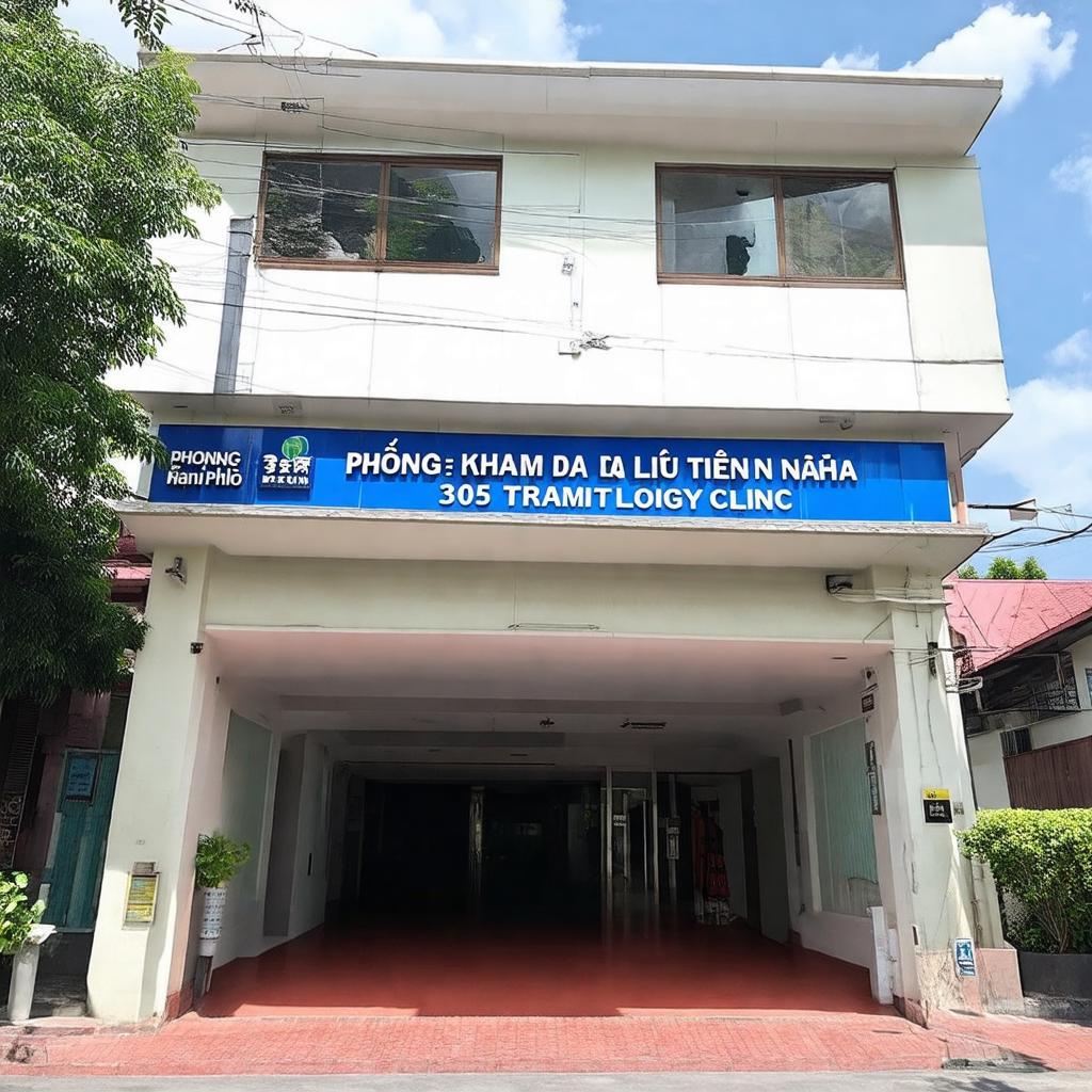Hình ảnh mặt tiền Phòng khám Da liễu Tiến Nhàn tại 305 Trần Phú Đình Bảng, Bắc Ninh