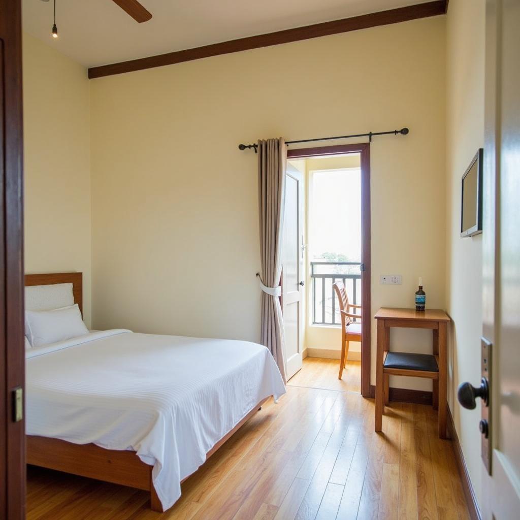 Canh ben trong mot phong nghi co ban tai Nha Nghi Thanh Lich Chi Thanh Phu Yen