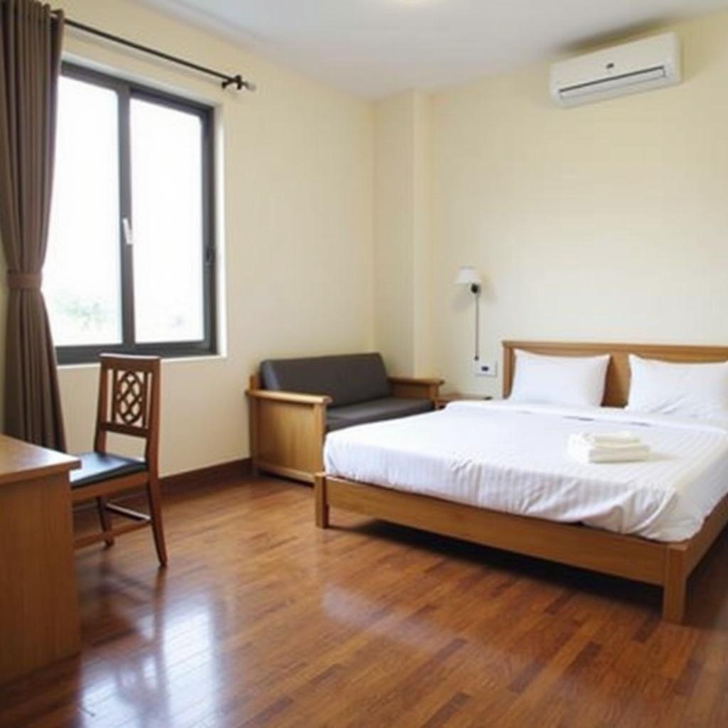 Không gian phòng nghỉ sạch sẽ và tiện nghi tại Thiên Hoa Hotel địa chỉ 313 Lý Tự Trọng Quận 1 Sài Gòn