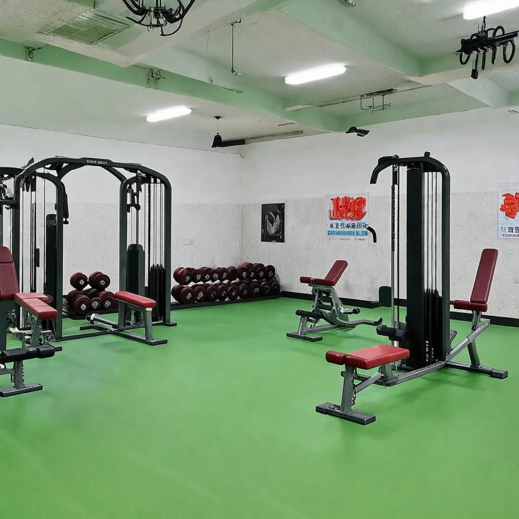 Hình ảnh bên trong phòng tập gym tại TT Thể Dục Thể Thao Q. 12 Nguyễn Văn Quá