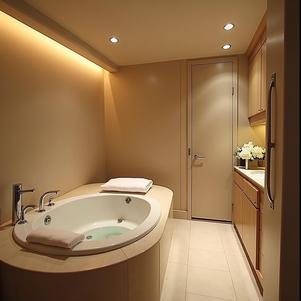 Hinh anh phong massage VIP co bon tam suc Jacuzzi, mang den trai nghiem thu gian