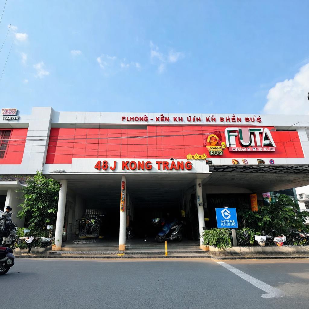 Bên ngoài Trạm Phương Trang Hàng Xanh tại 486J Điện Biên Phủ, Bình Thạnh