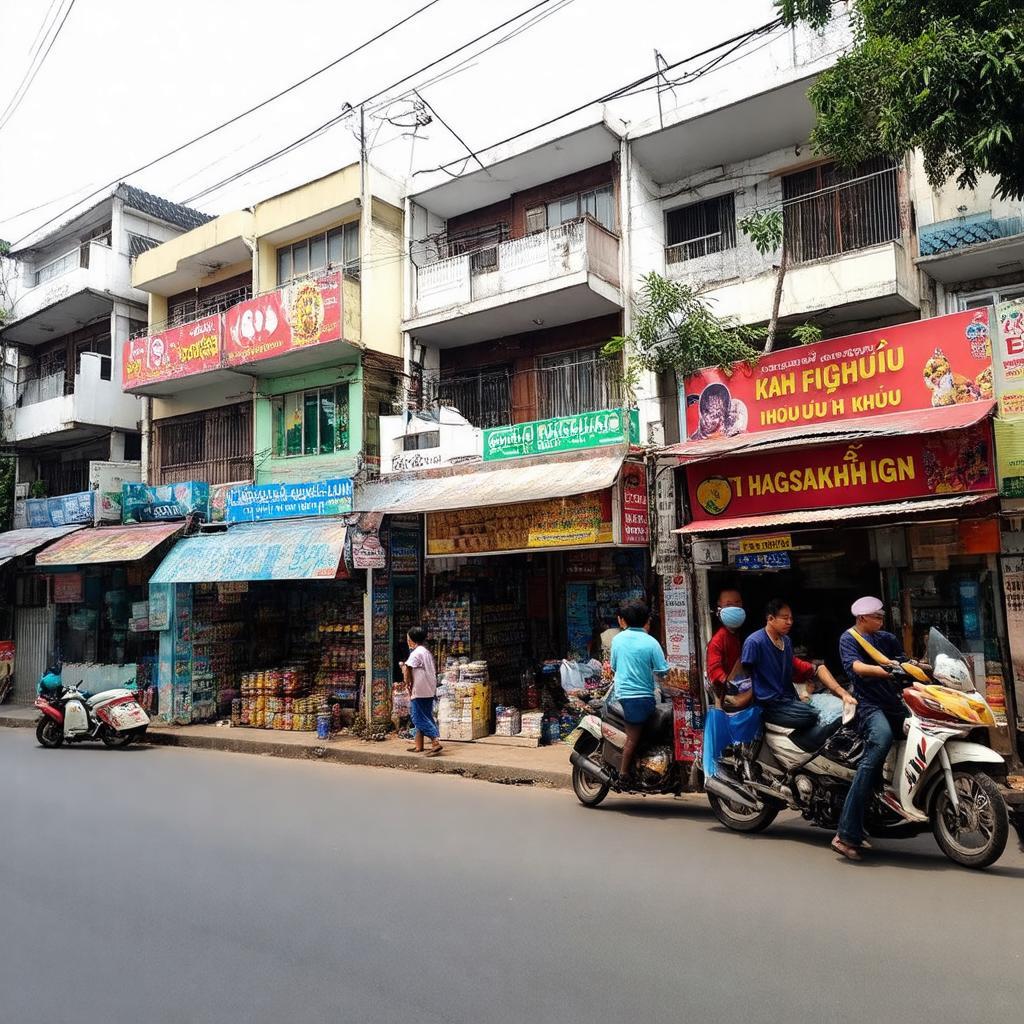 Quán ăn và cửa hàng tiện lợi trên Phố Chế Lan Viên Cổ Nhuế 2