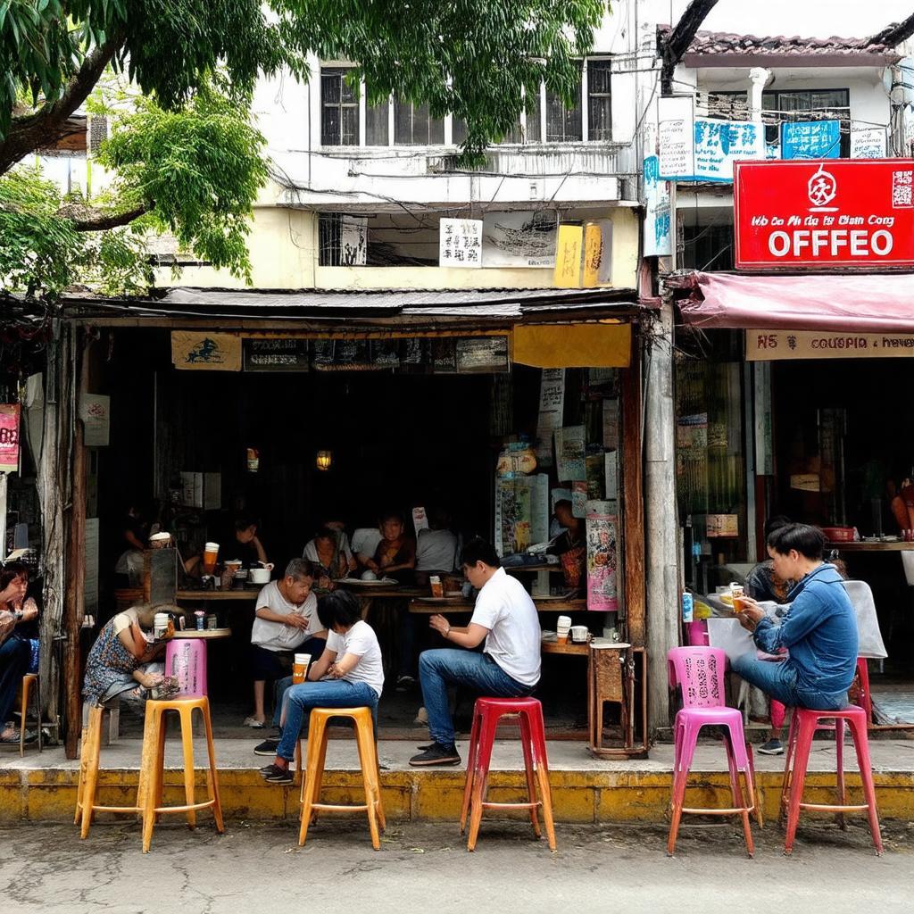 Những quán cà phê bình dị nhỏ xinh quanh hồ Xã Đàn khu vực Nam Đồng Đống Đa Hà Nội