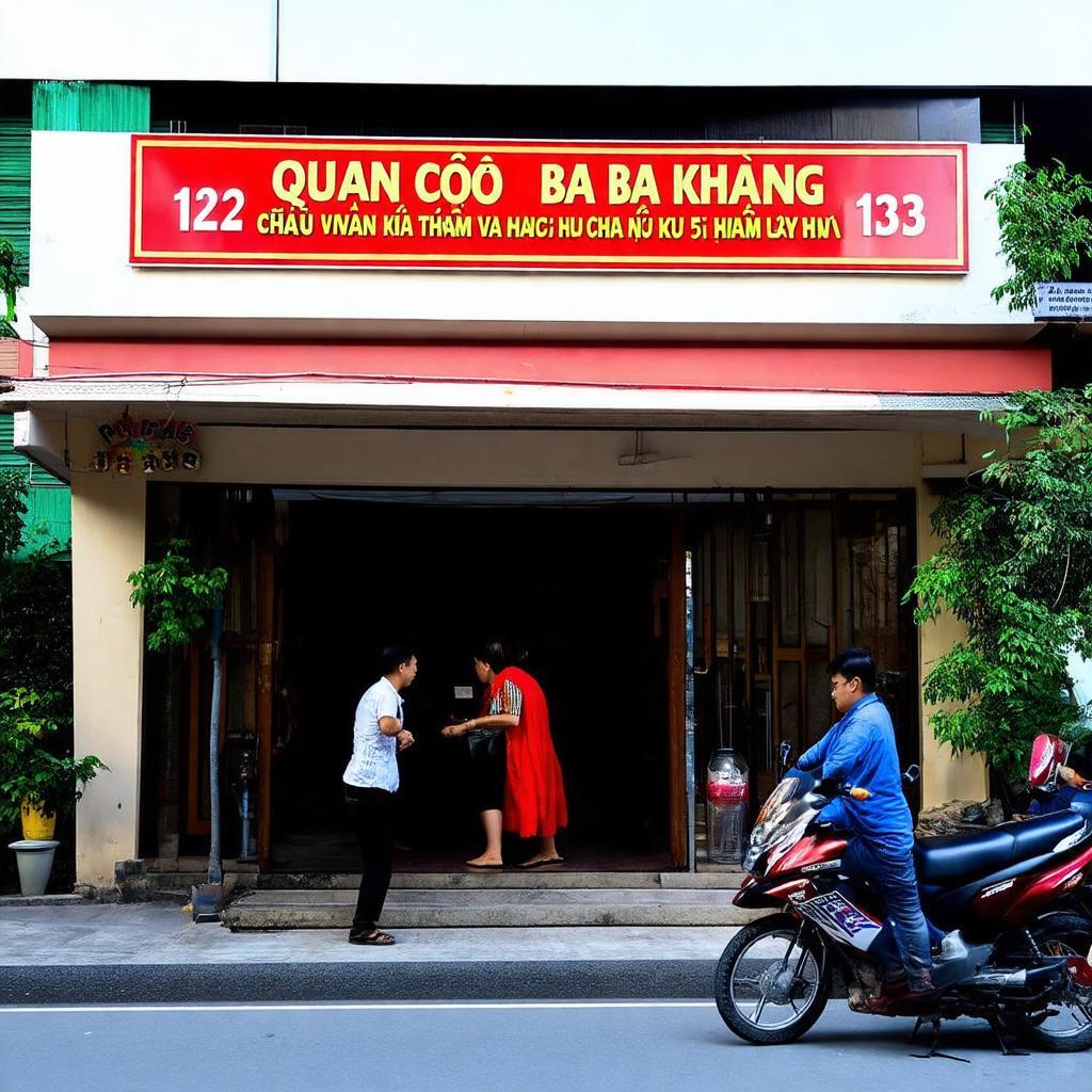 Mat tien quan an co ba dong khanh tai dia chi 123 chau van liem quan 5