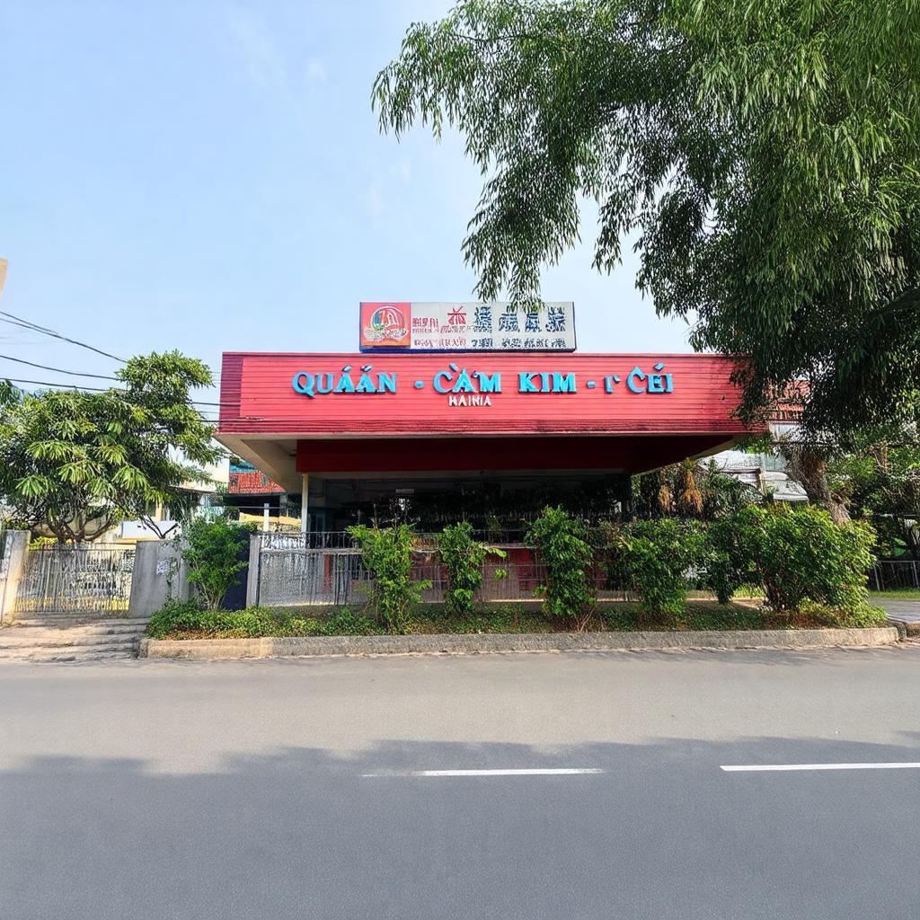 Quán Cơm Kiểm Còi mặt tiền trên Quốc Lộ 5 tại Bình Giang Hải Dương