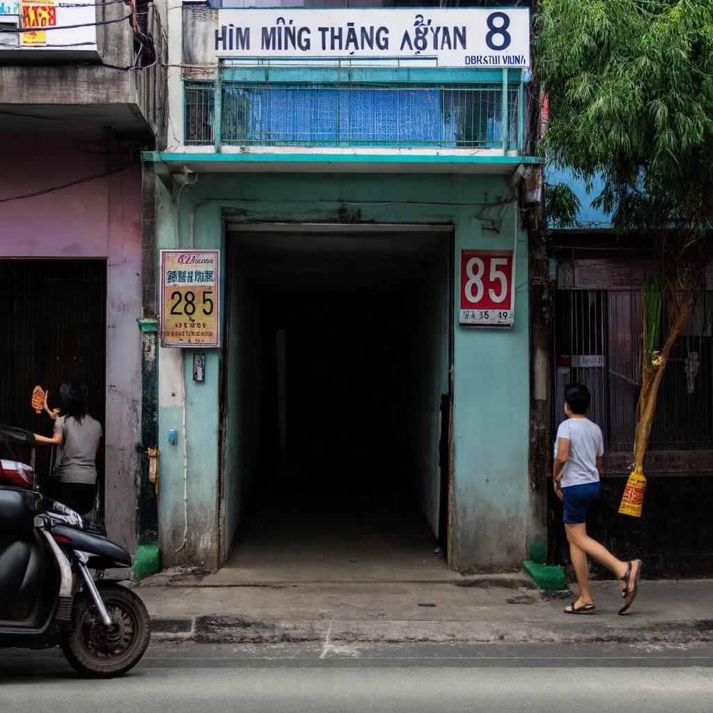 Lối vào hẻm 285 Cách Mạng Tháng 8 dẫn đến Quán lẩu bò Thiên Trang tại Quận 10.