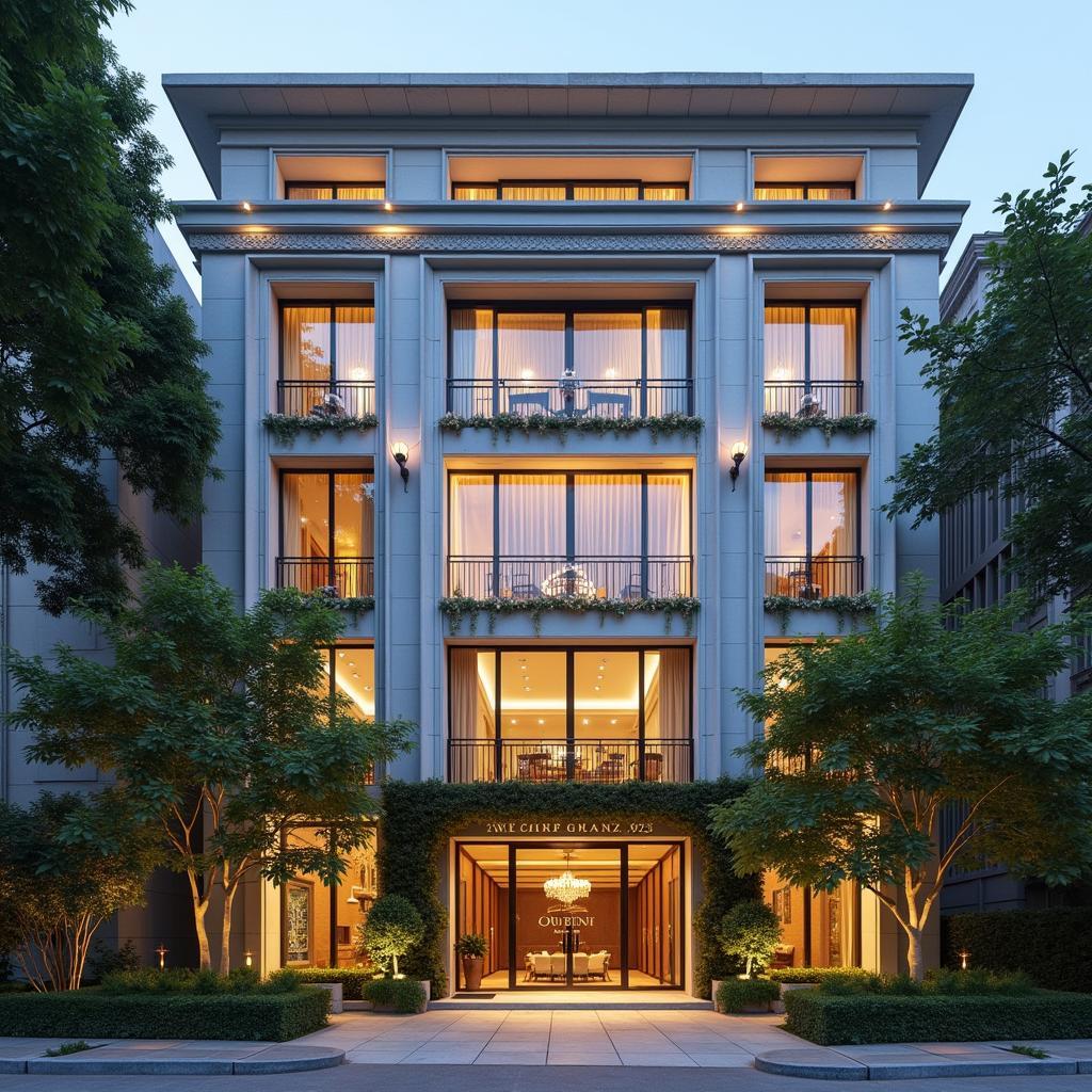 Ngoại cảnh trung tâm hội nghị Queen Plaza Trần Hưng Đạo Quận 5 Sài Gòn