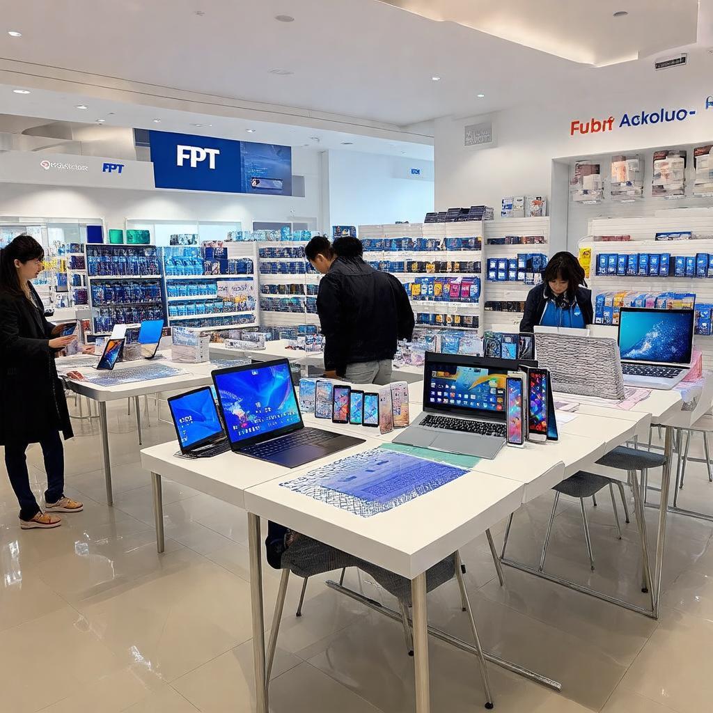 Các sản phẩm điện thoại laptop và dịch vụ tại FPT Shop Ngã Tư Phố Ghẽ
