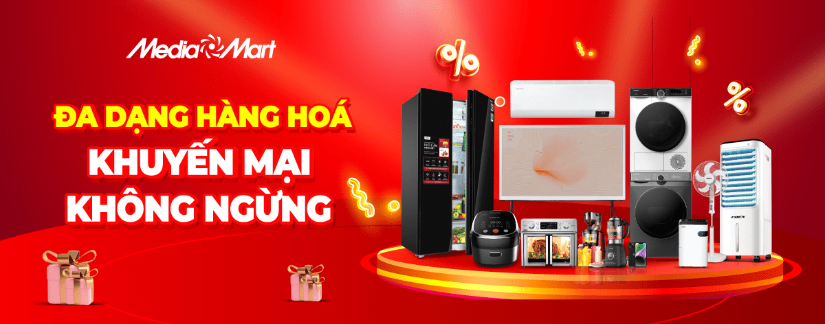 Đa dạng sản phẩm điện máy, điện lạnh, gia dụng tại MediaMart Diêm Điền