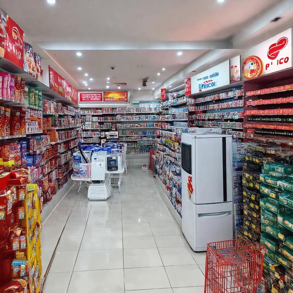 Trưng bày đa dạng sản phẩm điện máy và đồ gia dụng tại cửa hàng Pico 8 Lê Trọng Tấn