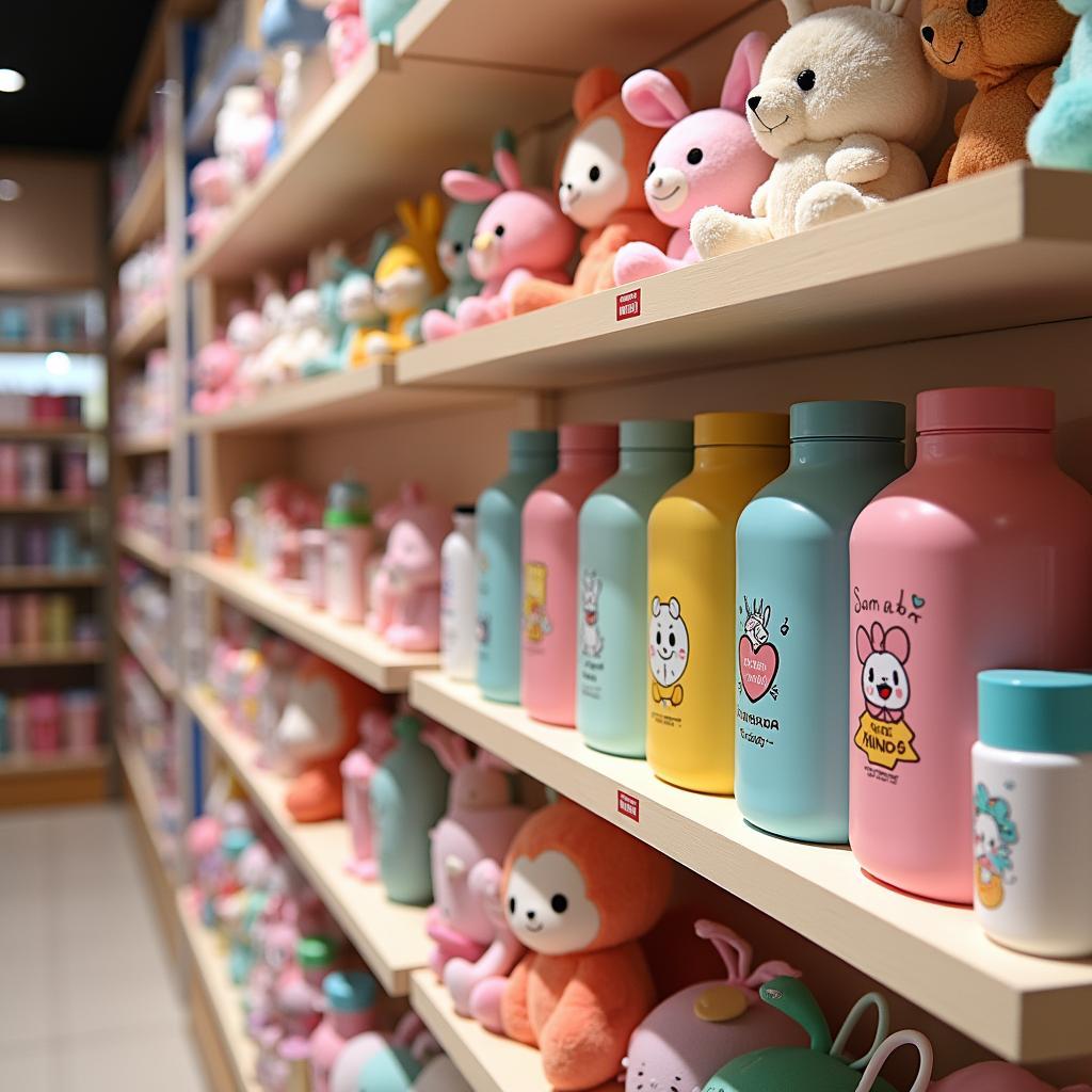 Các sản phẩm Miniso Vincom Đồng Khởi đa dạng từ đồ dùng cá nhân đến đồ chơi, có bộ sưu tập