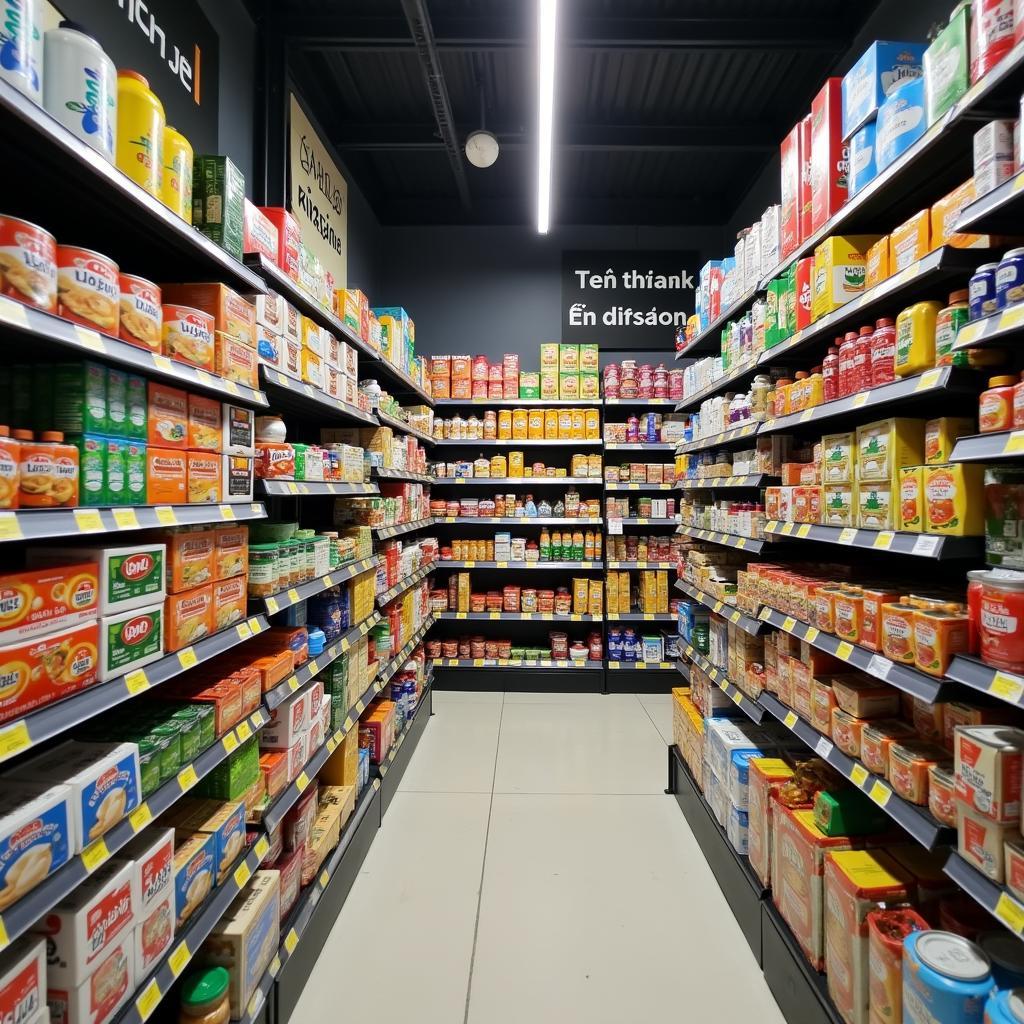 Các mặt hàng thiết yếu đa dạng tại VinMart Võ Thị Sáu phục vụ nhu cầu mua sắm hàng ngày tiện lợi