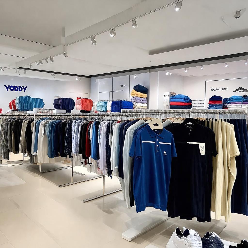 Các dòng sản phẩm thời trang đa dạng của Yody được trưng bày tại cửa hàng ở Đồng Hới, Quảng Bình