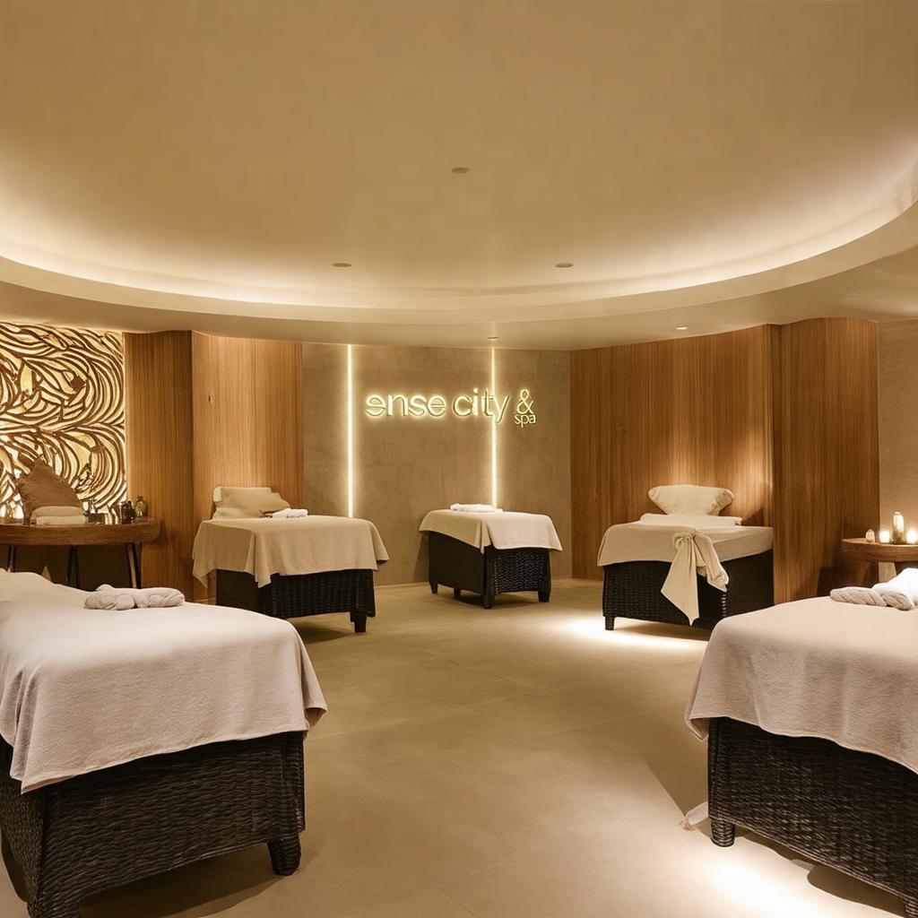 Hình ảnh minh họa khu vực spa hoặc dịch vụ thư giãn tại Sense City Hotel & Spa