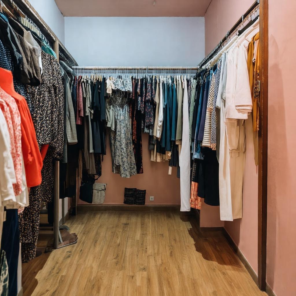 Khung cảnh bên trong một cửa hàng thời trang độc đáo ở hẻm 292 Nguyễn Trãi